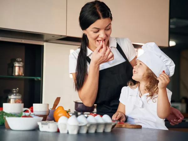 lâcher prise en cuisine avec les enfants